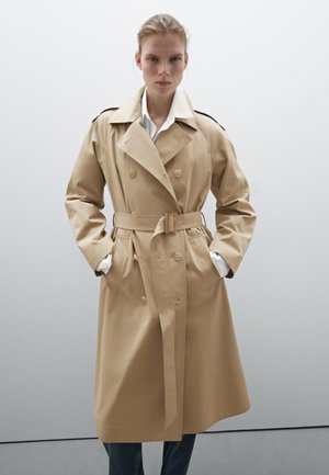 Massimo Dutti Trench - BEIGE