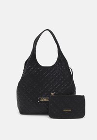 Love Moschino QUILTED BAG SET - Cabas - nero