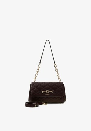 Guess, FRANCES FLAP SHOULDER BAG - Sac à main - black