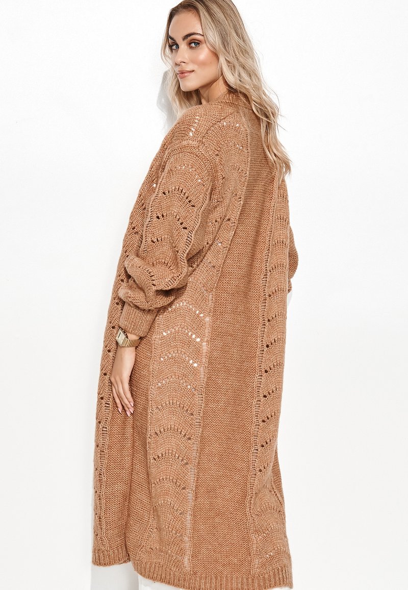 Damen Strickjacken | Makadamia BEZ GUZIKÓW Strickjacke ochra/ocker - ST32172 Damen Strickjacken | Makadamia BEZ GUZIKÓW Strickjacke ochra/ocker - ST32172