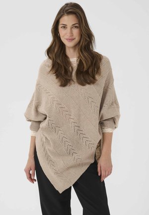 HOLIDAY PONCHO - Jumper - cobblestone melange