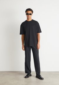 Calvin Klein Jeans MONOLOGO GRAPHIC OVERSIZED TEE - Print T-shirt - black