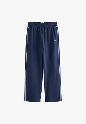 Self., SPORTY STRIPE WIDE LEG JOGGERS - Træningsbukser - navy