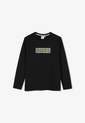 BOSS Kidswear, LONG SLEEVE T-SHIRT KIDS TEENS - Langærmet T-shirt - black