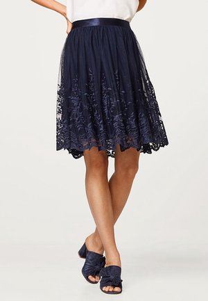 Pliceret nederdel /Nederdele med folder - dark blue