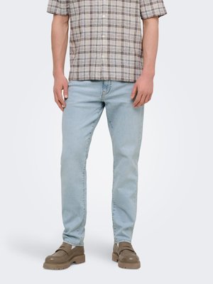 ONSWEFT  - Kitsenevad teksad - light blue bleached denim