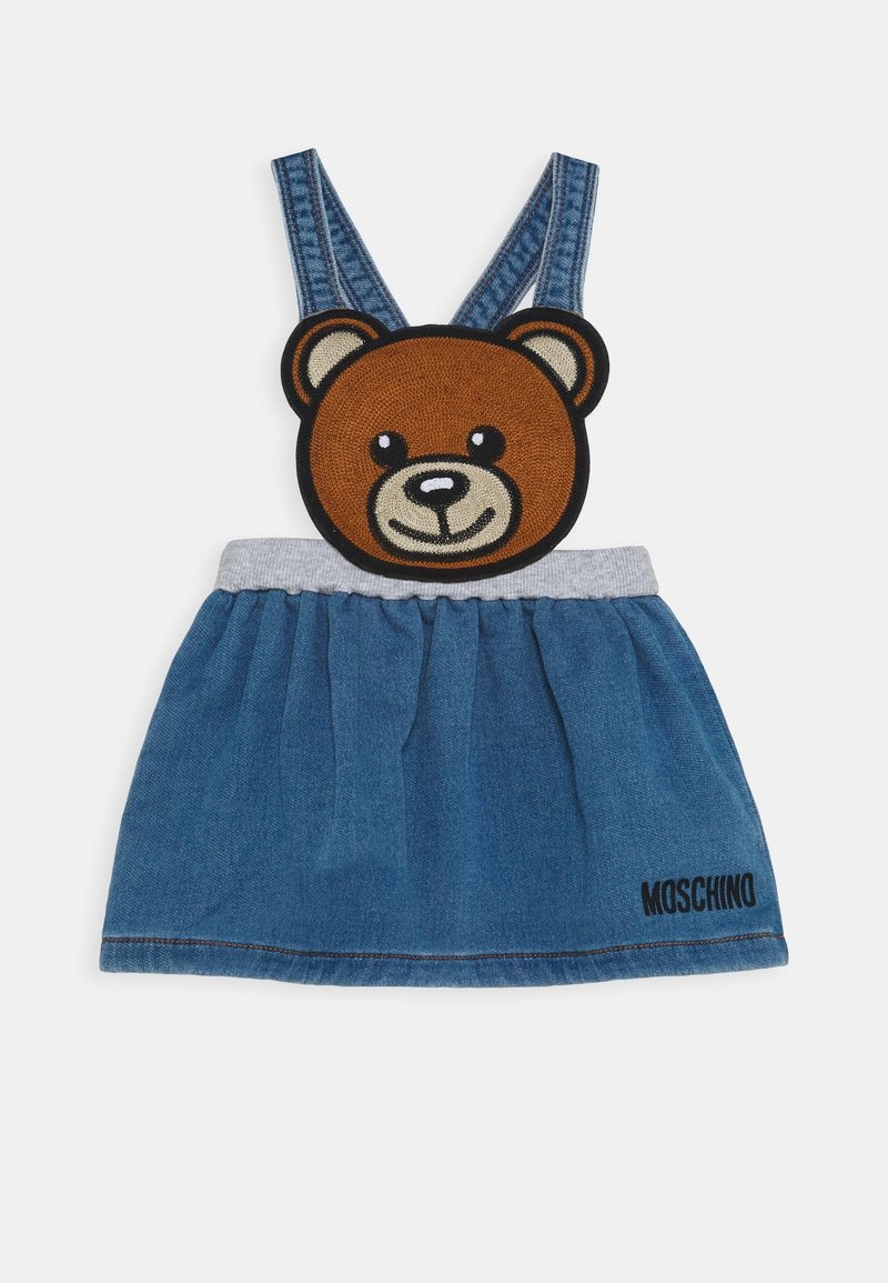 MOSCHINO SKIRT ADDITION - Farkkumekko - blue astral