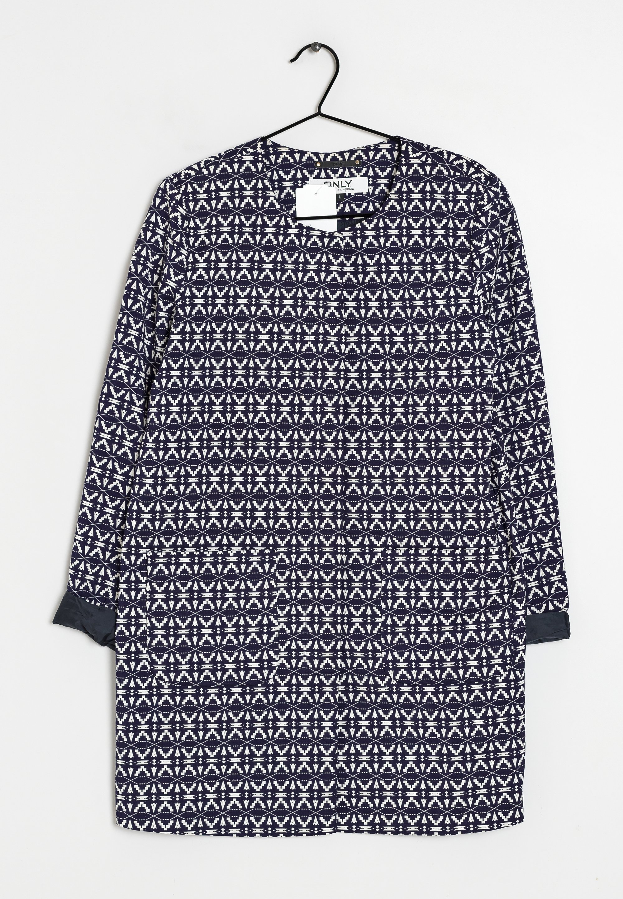 ONLY Abrigo corto dark blue, white/azul marino (Segunda mano