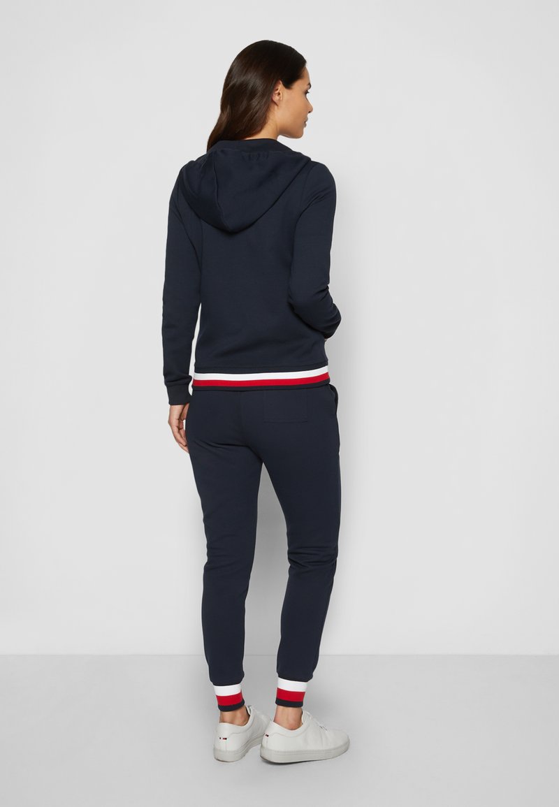 Tommy Hilfiger HERITAGE ZIP THROUGH HOODIE - Sweat zippé - midnight/bleu  marine - ZALANDO.FR