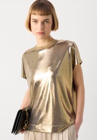 Mos Mosh O NECK TEE - Camiseta estampada - gold