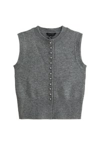 CREW NECK CONTRAST BUTTON - Bodywarmer - grey