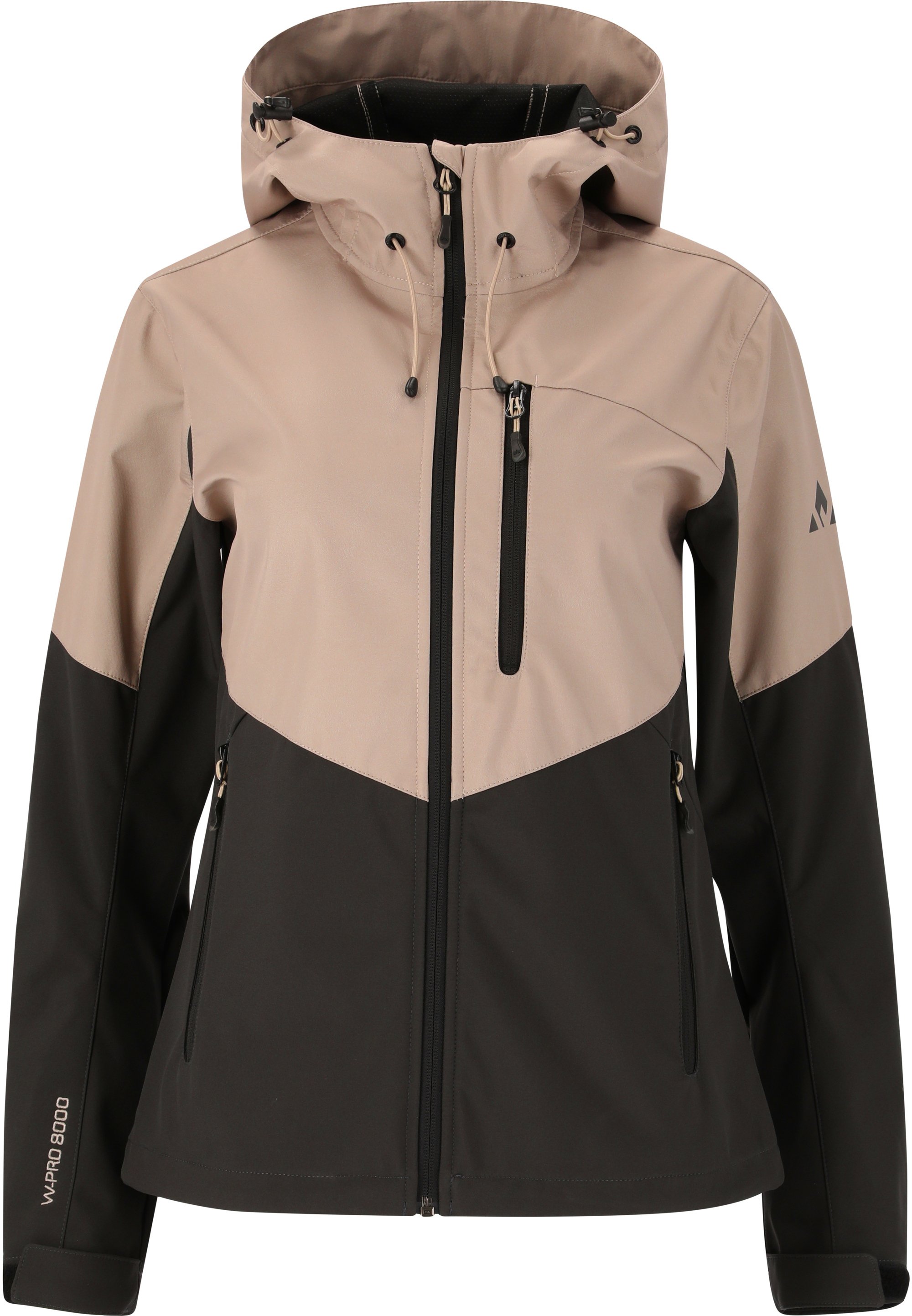 Beige rain jacket