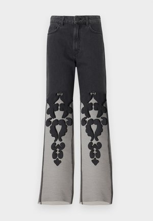 Pinko NASSER PANTALONE STORM  - Široke hlačnice - black