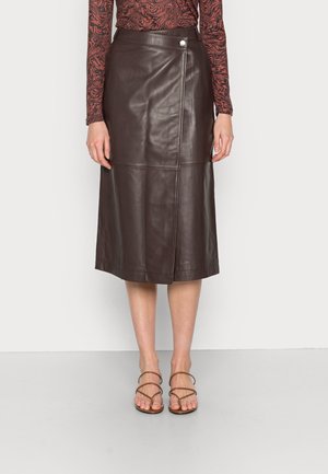 Wrap skirt - brown