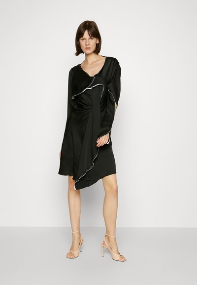 Victoria Beckham GATHERED HEART DETAIL DRESS - Koktélruha / Partiruha - black