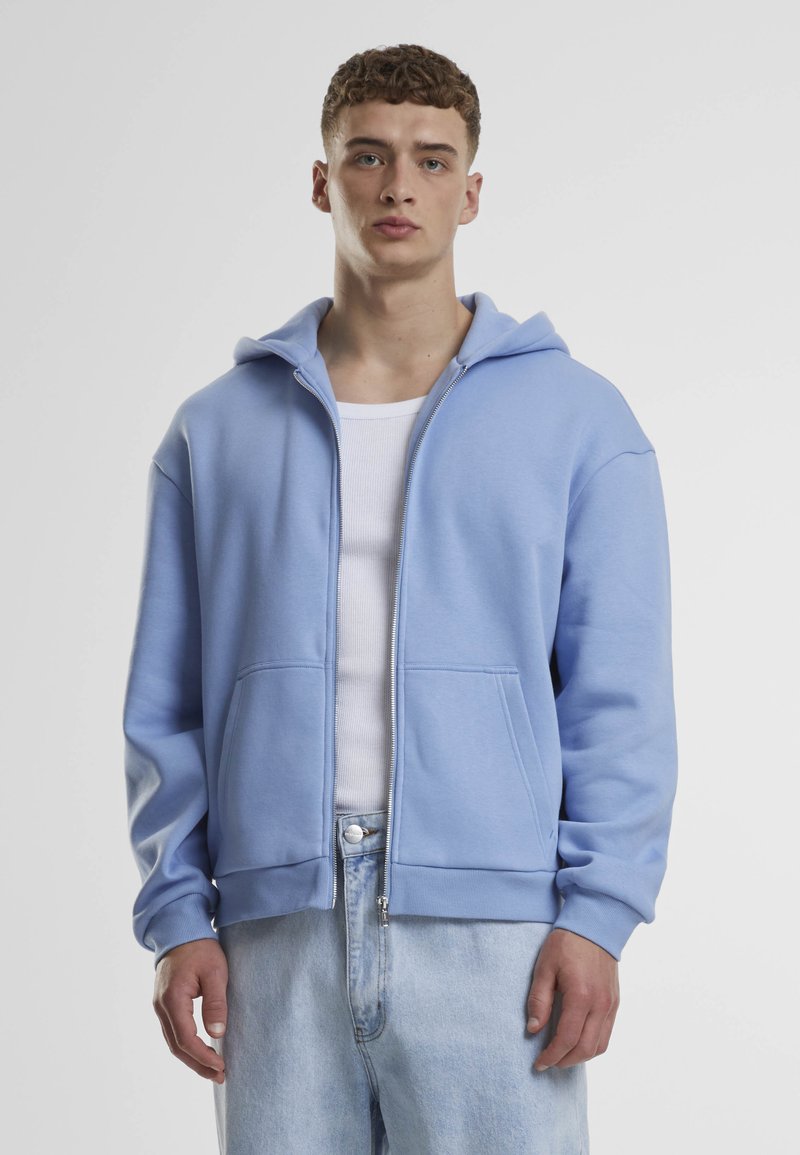 Urban Classics Majica s kapuljačom i patentnim zatvaračem - powderblue