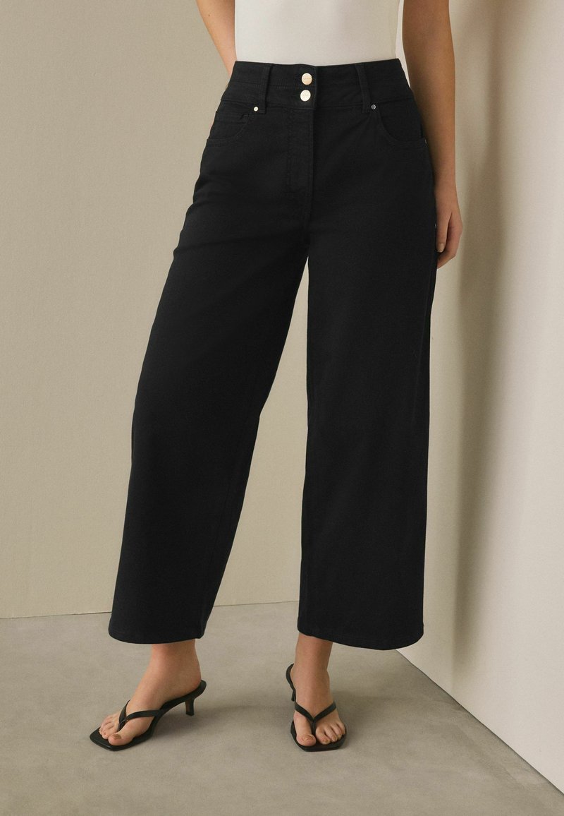 Pantalon city droit pinces bleu gris femme | Cache Cache