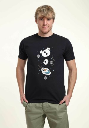 F4NT4STIC DISNEY FROZEN OLAF SHAPE SHIFTER - Print T-shirt - heather grey/ grey