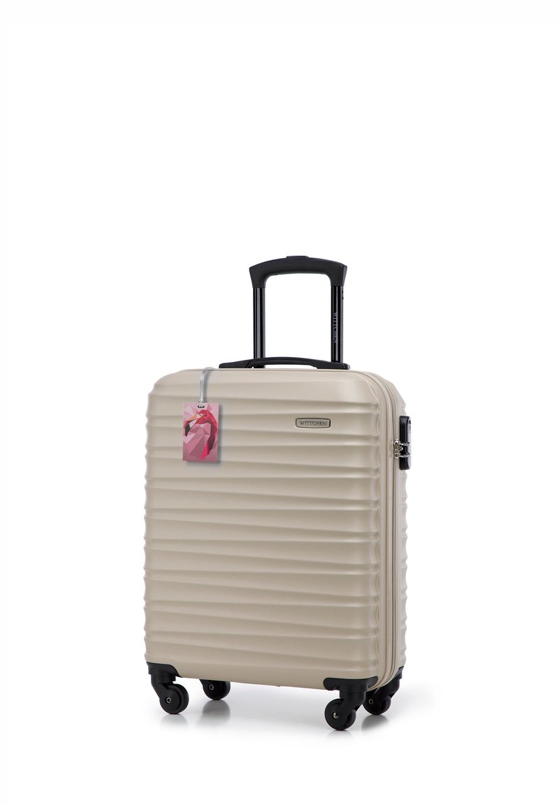 WITTCHEN SMALL SUITCASE WITH LUGGAGE TAG FROM ABS - Trolley - beige
