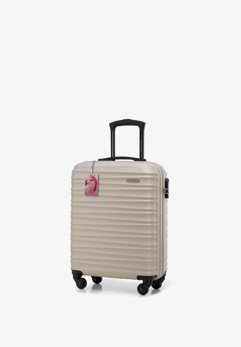 WITTCHEN SMALL SUITCASE WITH LUGGAGE TAG FROM ABS - Trolley - beige