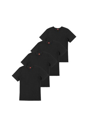 4 PACK - T-Shirt basic - schwarz