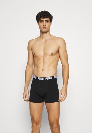 Puma 4 PACK - Kurze Boxershorts - white/grey melange