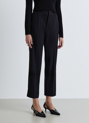 Calliope, PANTALONE LUNGO TINTA UNITA - Pantaloni - ultrablack