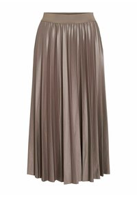 VINITBAN MIDI  - Falda acampanada - light brown