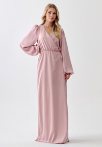 CHANCERY BETTIE WRAP - Dolga obleka - light dusty rose