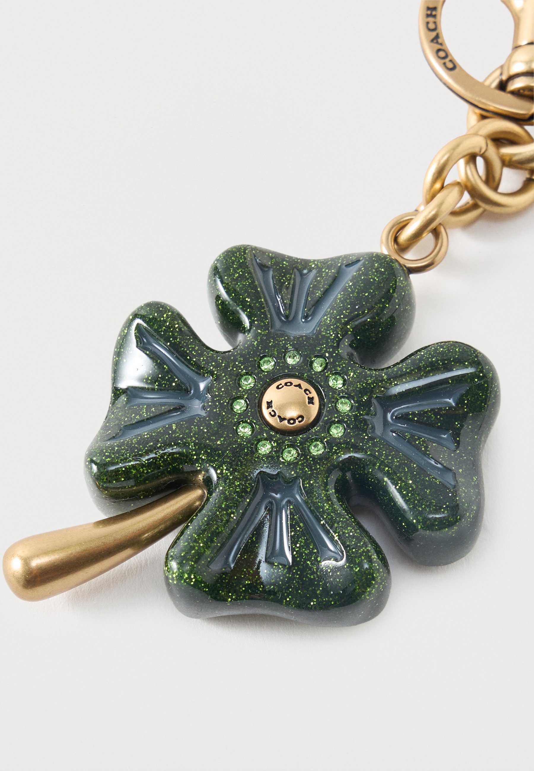COACH FOUR LEAF BAG - Keyring - green - Zalando.ie
