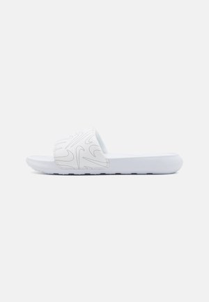 Nike Sportswear VICTORI ONE SLIDE PRINT - Sandalias planas - white/black