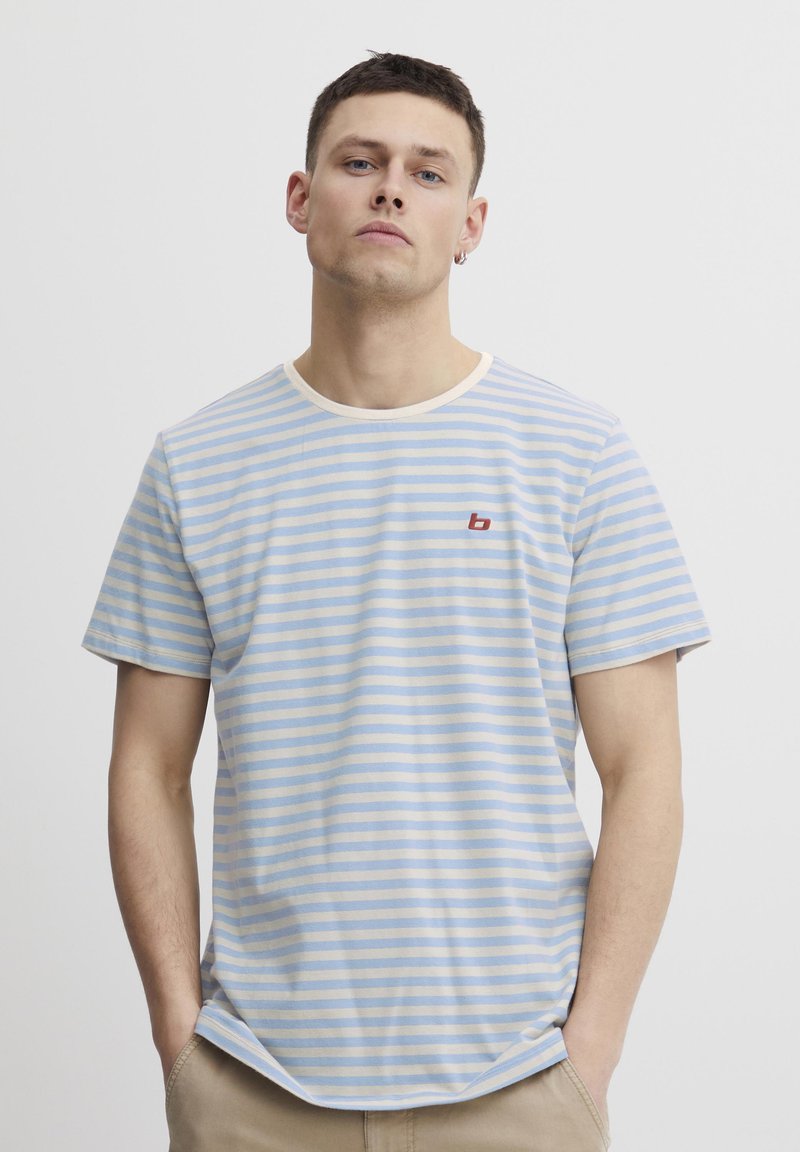 Blend - BHDINTON STRIPED  - T-shirt con stampa - dusty blue, Ingrandire