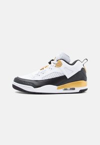 JORDAN SPIZIKE LOW - Trainers - white/black/metallic gold-coloured