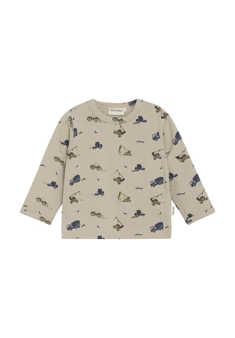 Minymo LONG SLEEVES ALL OVER - Langarmshirt - oxford tan