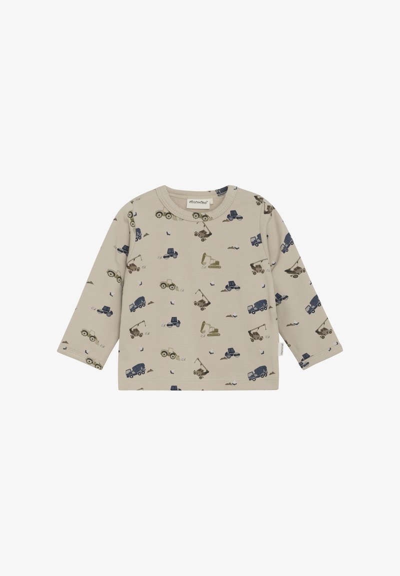 Minymo LONG SLEEVES ALL OVER - Langarmshirt - oxford tan