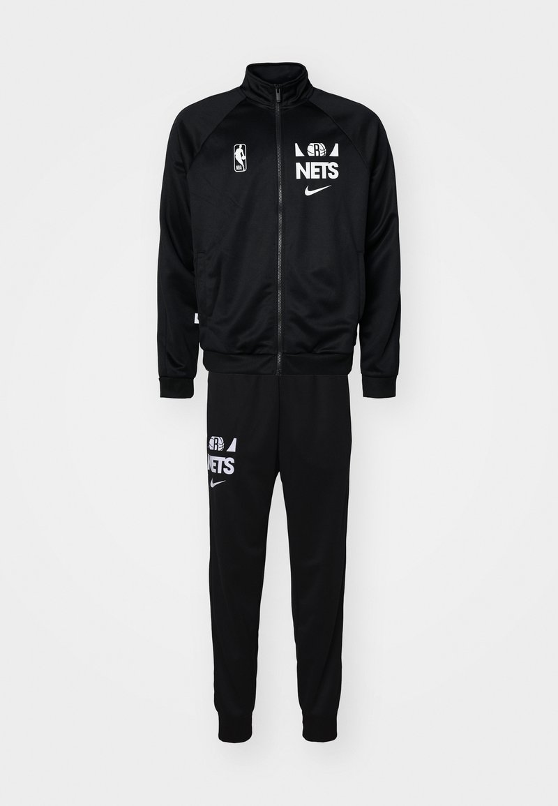 Nike Performance NBA BROOKLYN NETS TRACKSUIT - Tracksuit - black/white ...