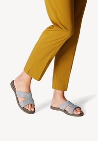 Tamaris Mules - silver glam