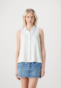 GAP CROP - Gombos blúz - optic white