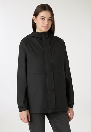CON CAPPUCCIO - Impermeabile - nero