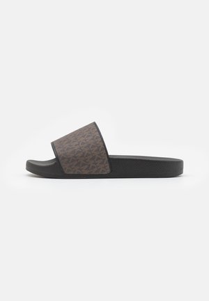 JAKE SLIDE - Ciabattine - brown/black