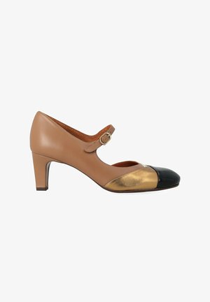 Chie Mihara, SCARPA CON TACCO CHIE MIHARA FYASA IN PELLE BEIGE - Decolleté - nero