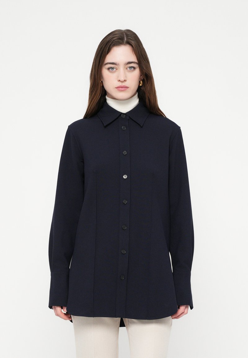closed Overhemdblouse donkerblauw