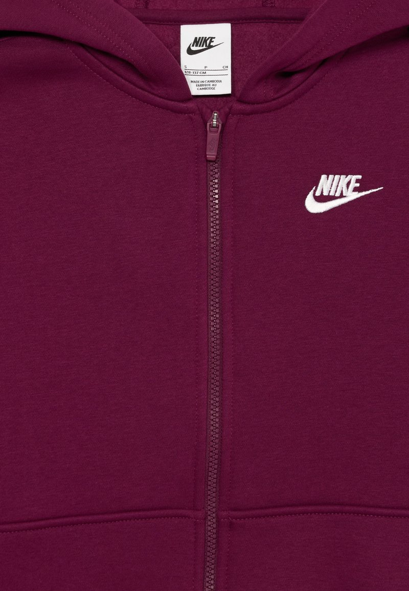 Nike Sportswear CLUB UNISEX Felpa con cappuccio bordeaux/white - Main Image