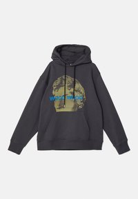 ZEUS STRIPED FACE HOODIE - Hanorac - anthracite