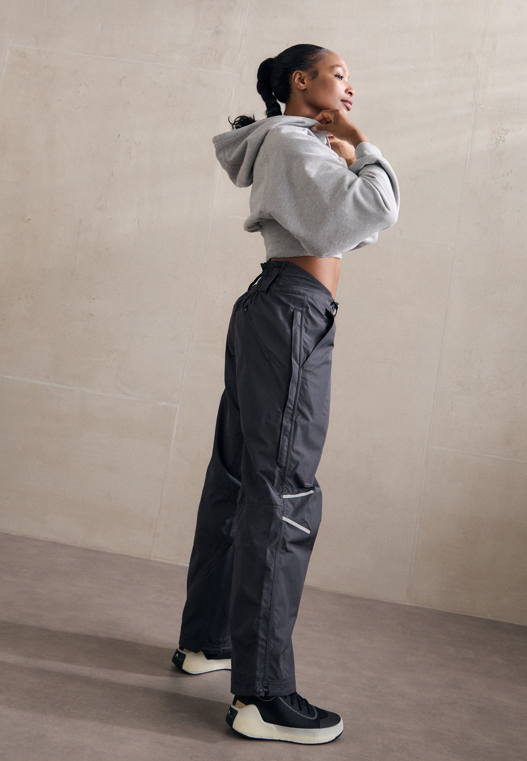 adidas by Stella McCartney HOODIE - Hanorac - medium grey heather
