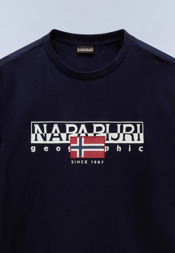 S-AYLMER - Print T-shirt - blu marine4