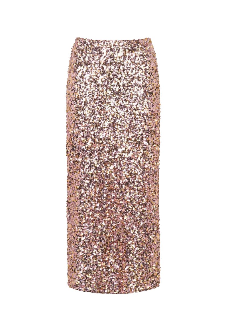 Jupe Kookai Femme – Rose à Fleurs – Taille 8 – Coupe Droite Et Crayon – Taille élastiquée