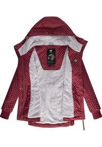 Ragwear YM-DANKA DOTS - Zimní kabát - wine red