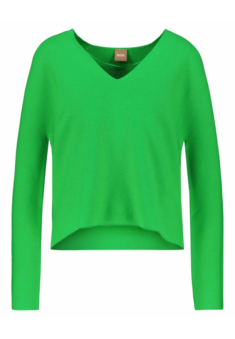 BOSS Strickpullover - green