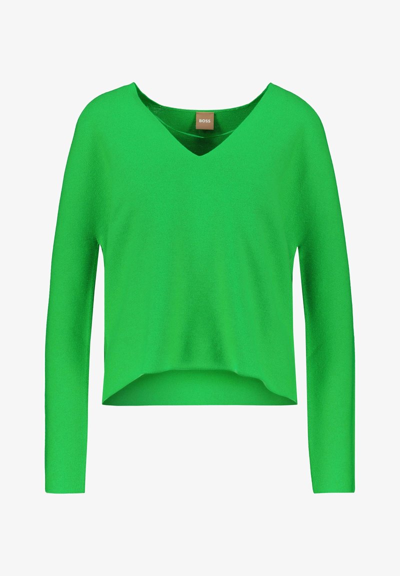 BOSS Strickpullover - green